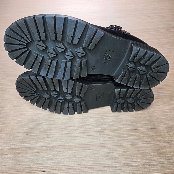 NoBo Black Mary Jane Platform Lug Buckle Strap Shoe Womens 9 Whimsigoth JBU Sole - Picture 7 of 7